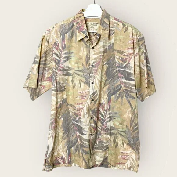 Vintage Tori Richard Cotton Tropical Print Short Sleeve Button Down Shirt - Picture 8 of 8